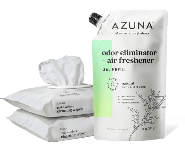 Azuna Cleaning Wipes Refill Gel Pouch Bundle for Freshness
