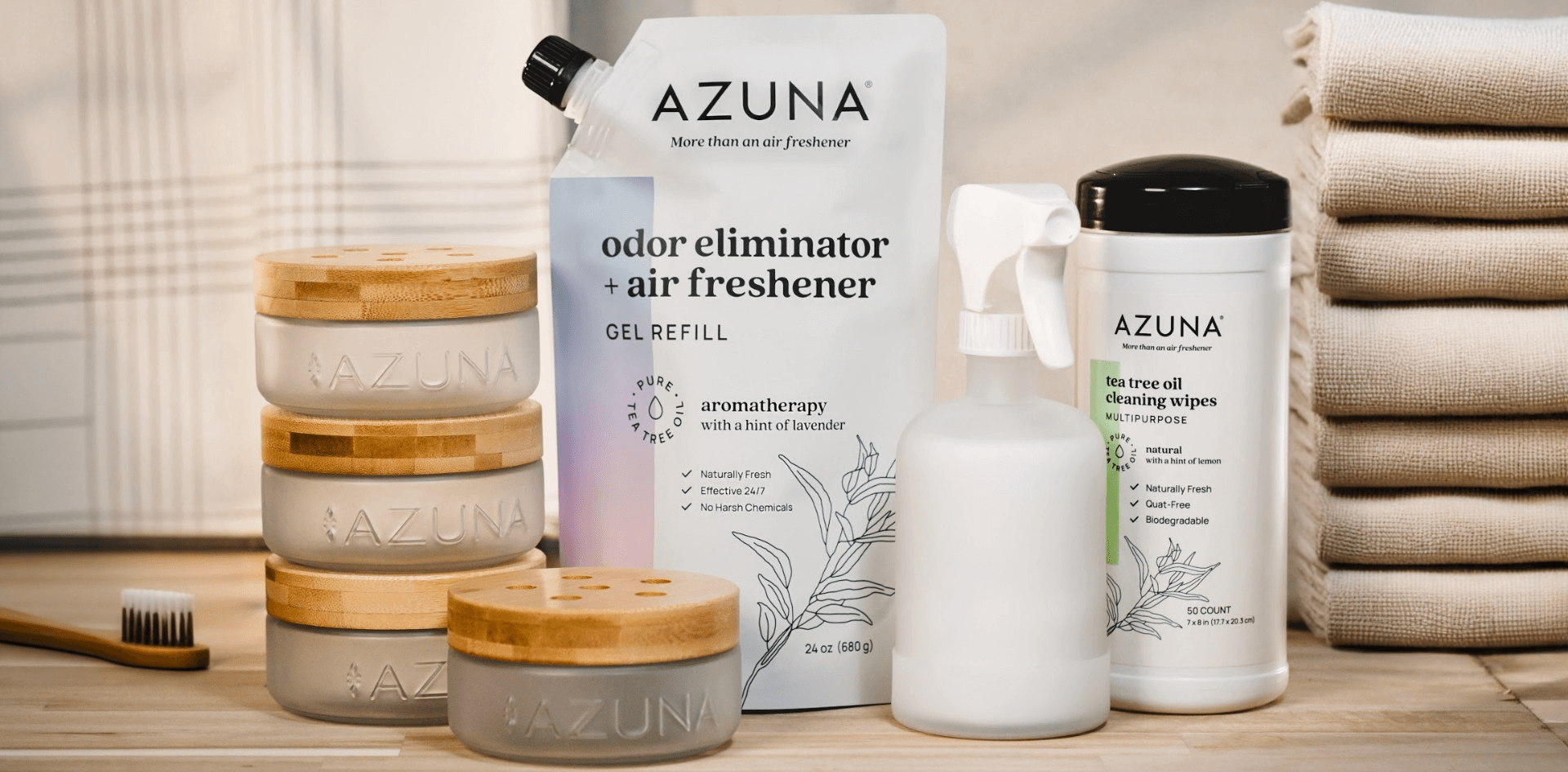 Freshen Up Naturally with Azuna's Bathroom Odor Eliminators