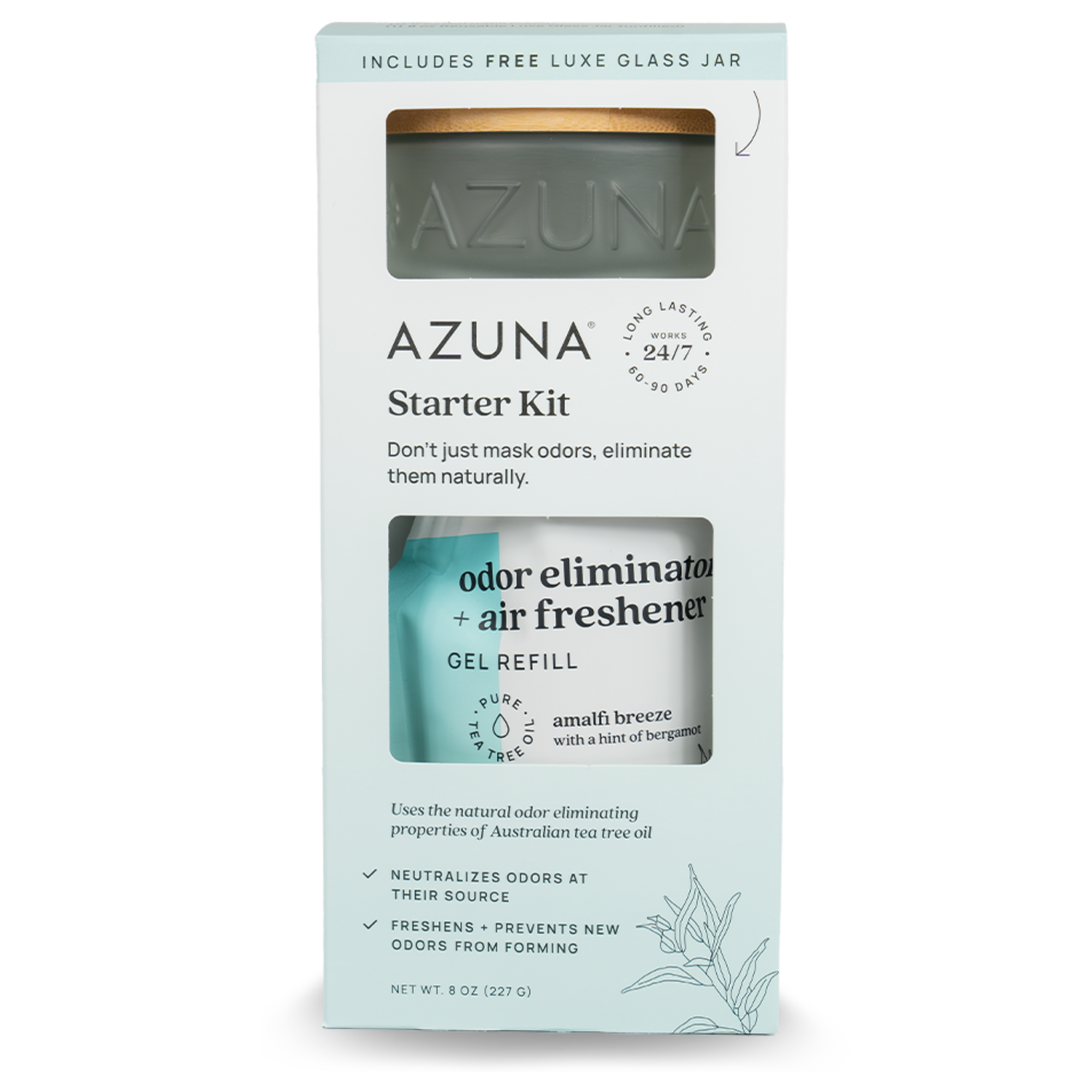 Luxe Glass 8oz Fresh Collection Odor Eliminator 4 pack