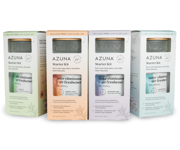 Luxe Glass 8oz Fresh Collection Odor Eliminator 4-pack