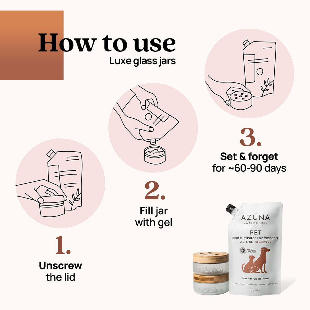 Luxe Glass Pet Odor Eliminator Starter Kit