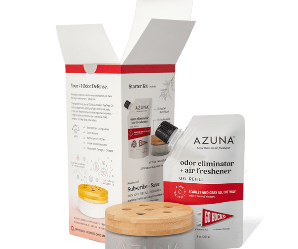 8 oz Odor Eliminator + Air Freshener Scarlet Gray All The Way Starter Kit Azuna x The Ohio State Top Deal Steal