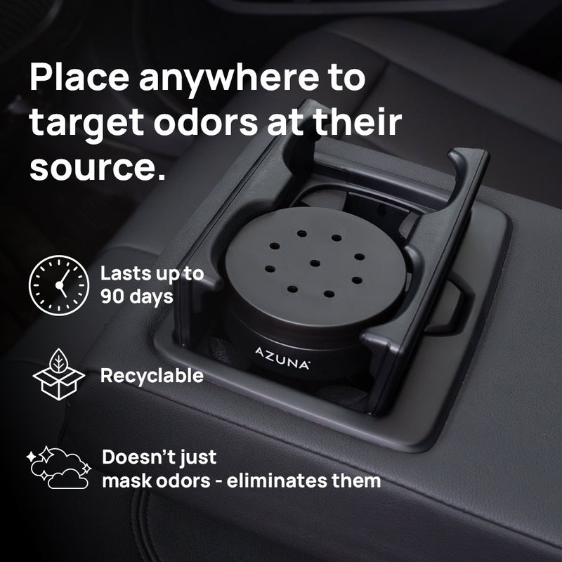 Car Air Freshener & Auto Odor Eliminator Pods Duo - Natural, Non-Toxic Odor Eliminator + Air Freshener