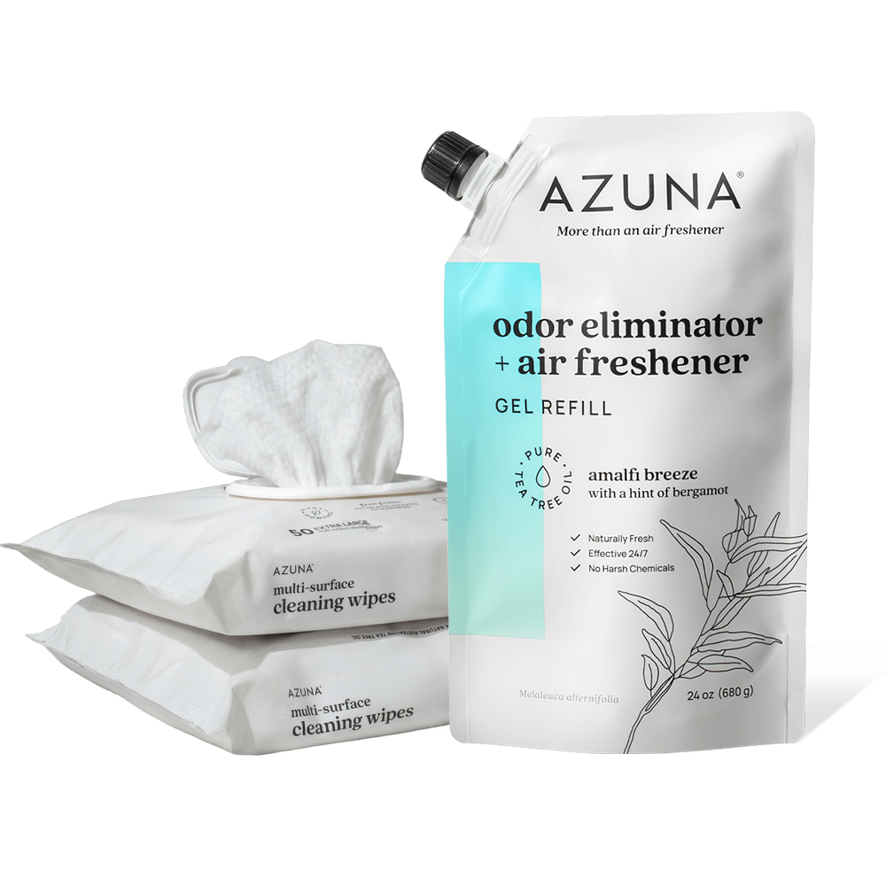 Azuna Cleaning Wipes Refill Gel Pouch Bundle for Freshness
