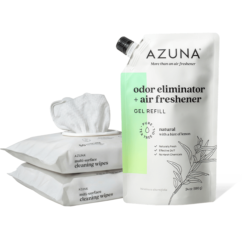 Azuna Cleaning Wipes Refill Gel Pouch Bundle for Freshness